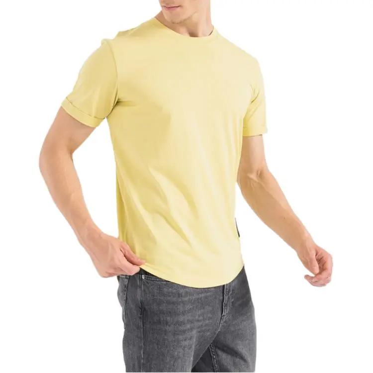CALVIN KLEIN T Shirt Men's Light Yellow-2