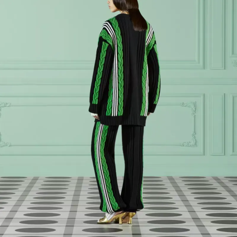 Adidas X GUCCI Casual Pants Women's Black-2