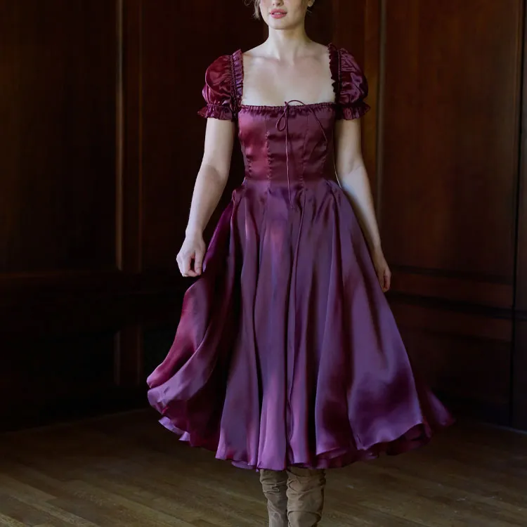 Selkie Slip Dresses Women's Burgundy-1