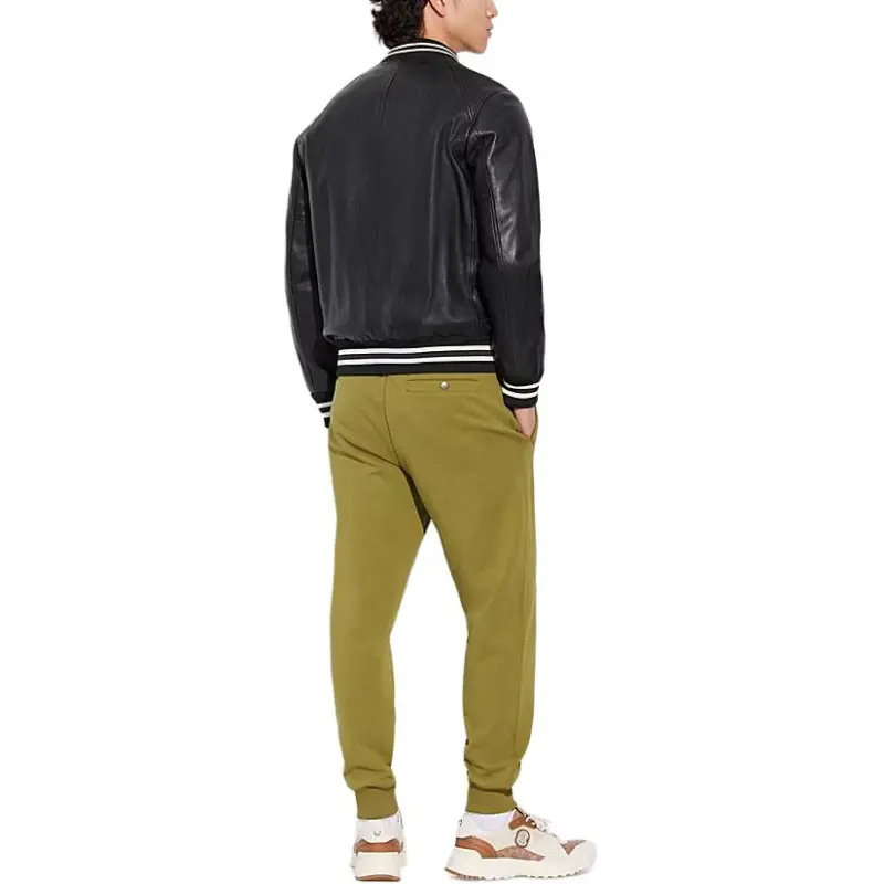 COACH SS23 Knitted Sweatpants Men's Green-2