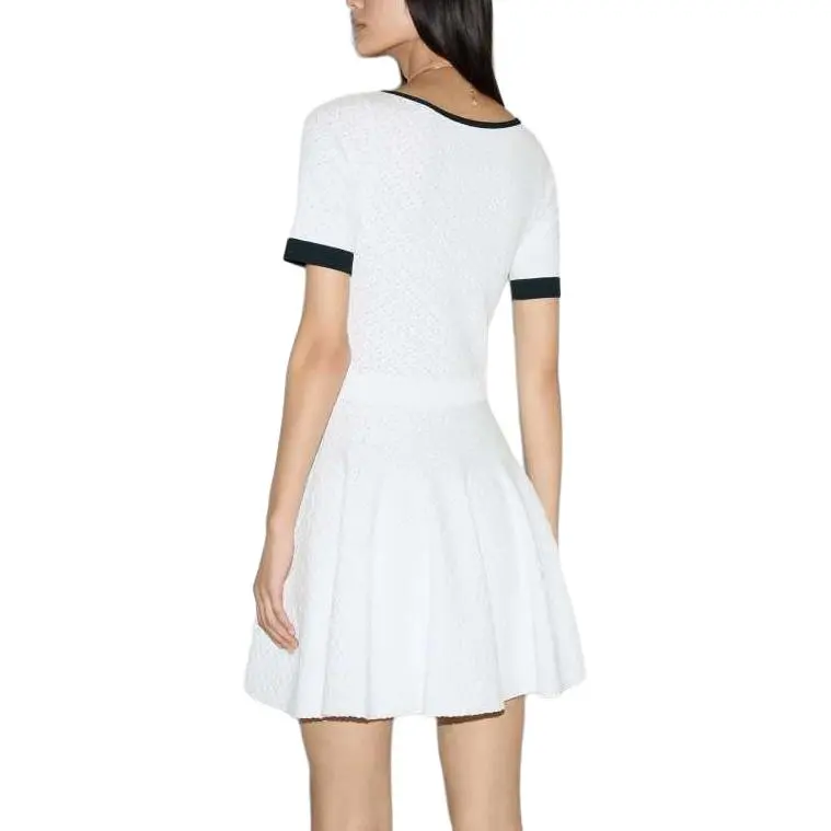 GUCCI SS25 Short Sleeved Dress Women's White-3