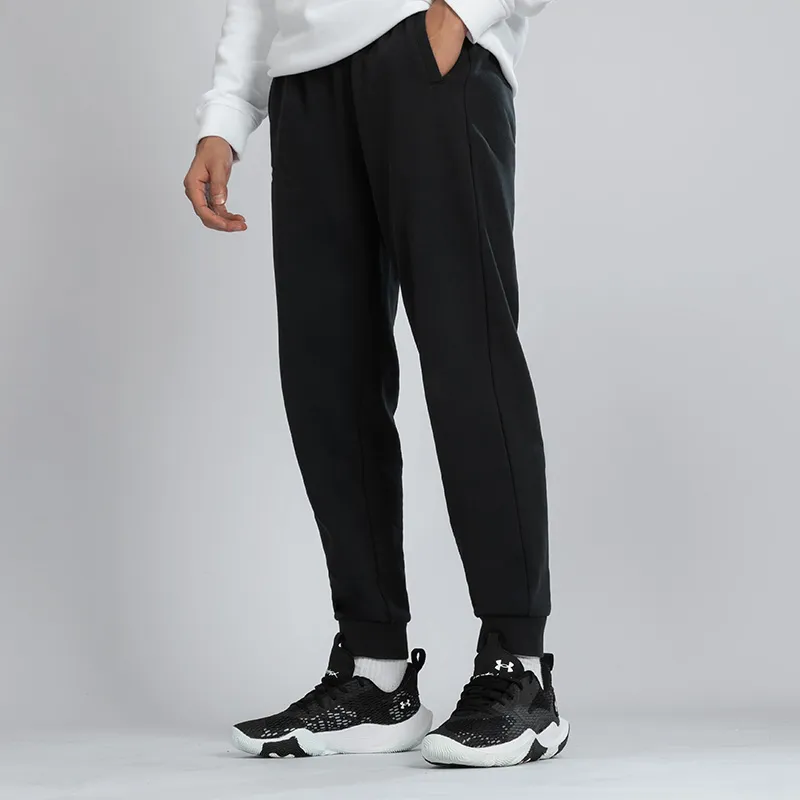 Under Armour Sport Woven Knitted Sweatpants Men's Black-5