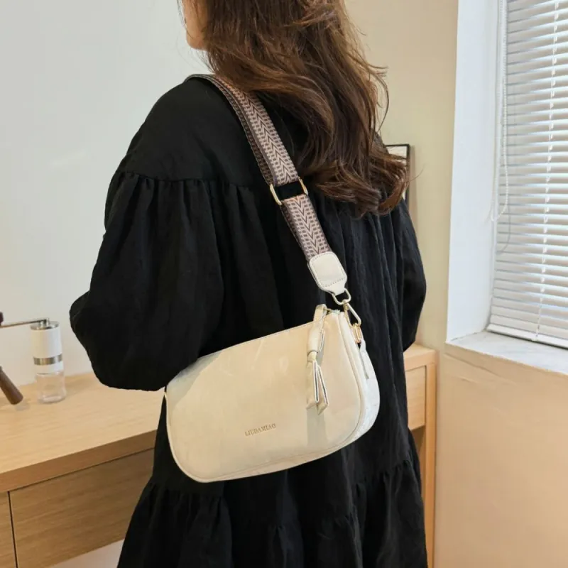 OKEKE Pu Crossbody Bag Regular Unisex White/Black/Pink/Gray/Blue/Green-1