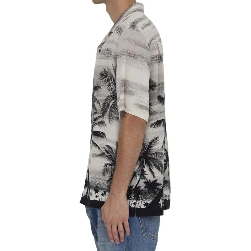 CELINE Graphic Printed Hawaiian Shirt-3