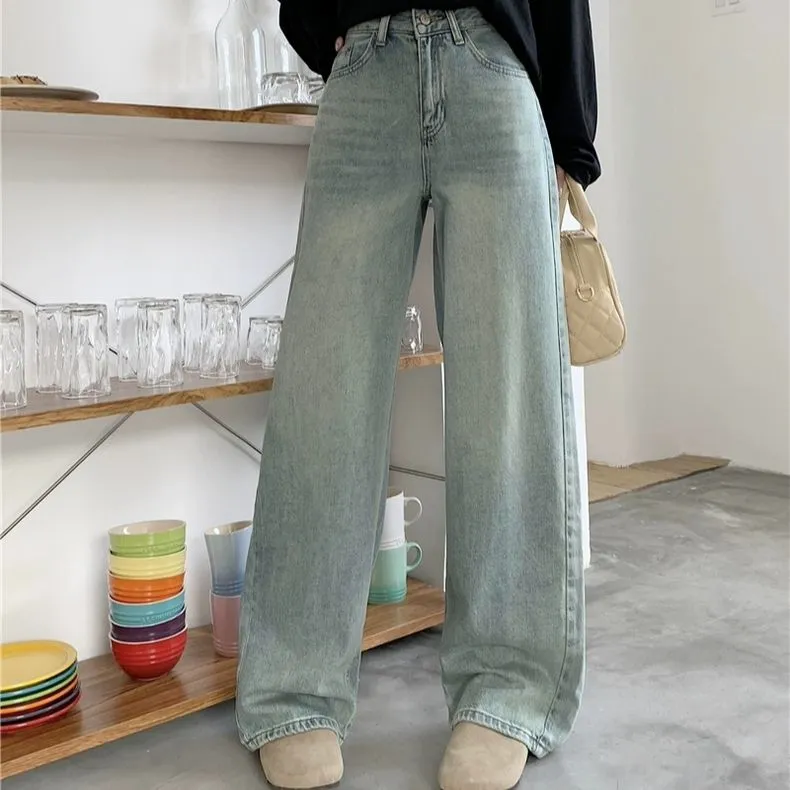 YuChaJia Jeans Women's Light Blue-4