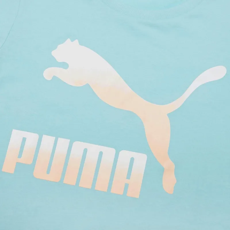 PUMA T Shirts Women's Lake Blue-2