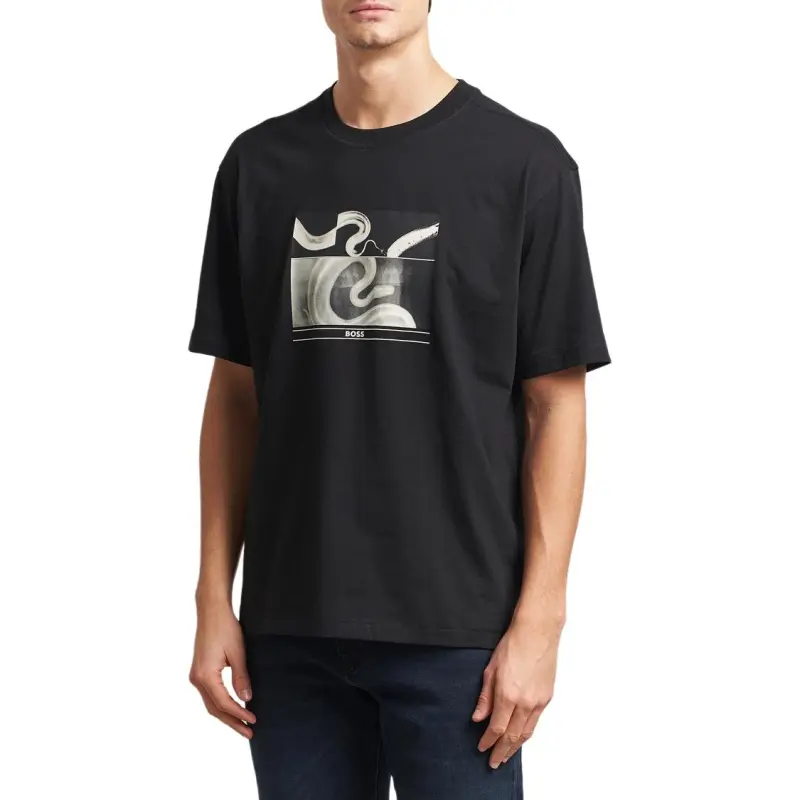 Boss Snake print T shirt-3