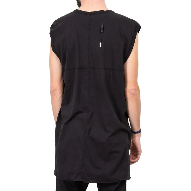 BORIS BIDJAN SABERI Raw cut Hem Tank Top-1