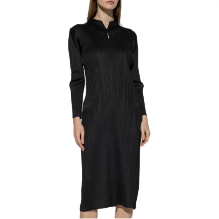 PLEATS PLEASE ISSEY MIYAKE Basics Coat 'Black'-3