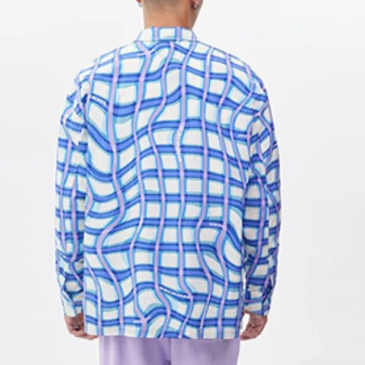 Dickies Shirts Unisex Sky Blue Wave Plaid-3