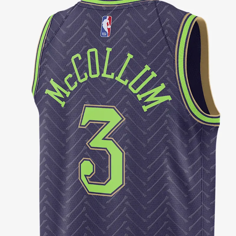 Nike Cj McCollum New Orleans Pelicans 2024/25 City Edition Men's Nike Dri FIT Nba Swingman Jersey-3