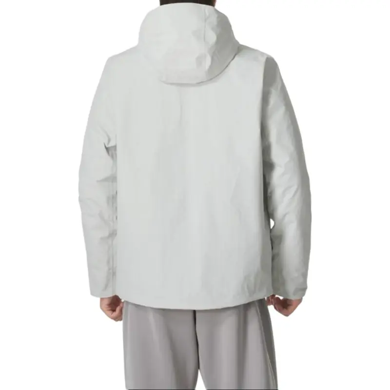 Jack Wolfskin Waterproof And Windproof Windbreaker Jacket Men's Cool Gray-4