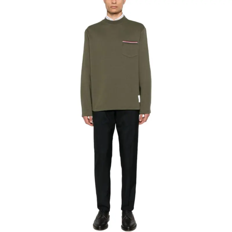THOM BROWNE Mid Waisted Skinny Trousers-2