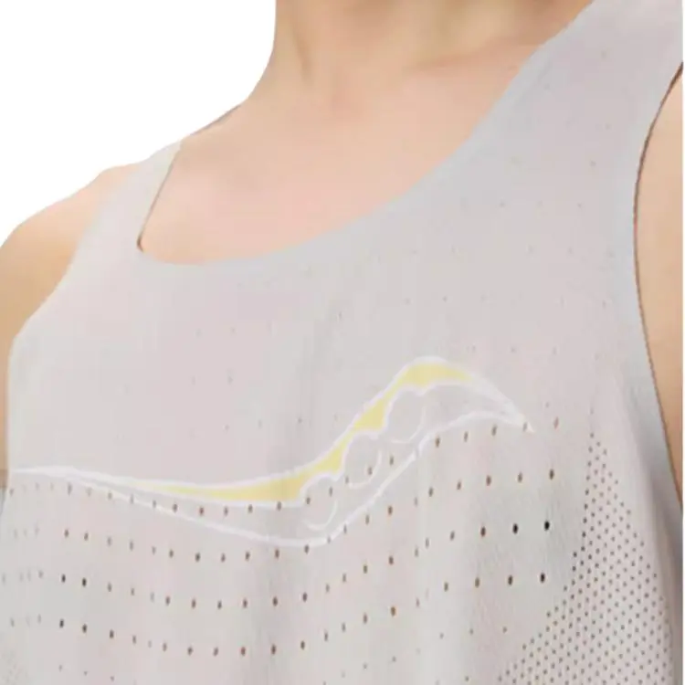 Saucony SS25 Tank Tops Men's Khaki & Gray Print-4