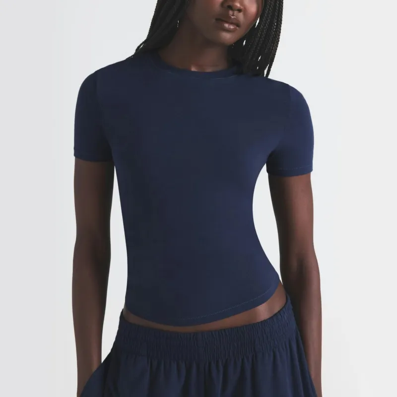 Skims T Shirts Women's NAVY/Marine Blue-2