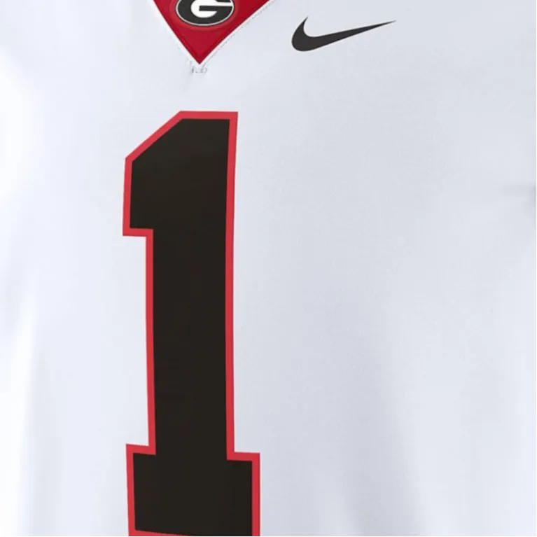 Nike Georgia Bulldogs Men's Nike Dri FIT College Game Jersey-3