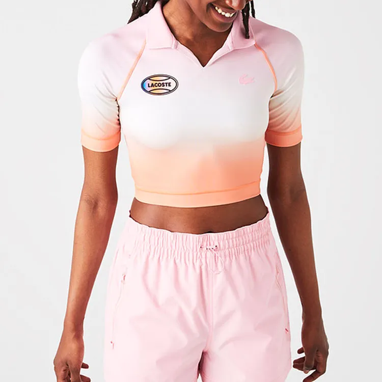 LACOSTE Polo Shirt Women's Pink-2