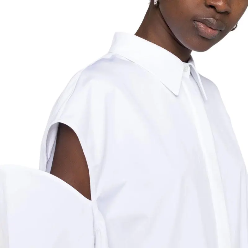 Alexander McQueen Cut-Out Detailed Shirt Dress-5
