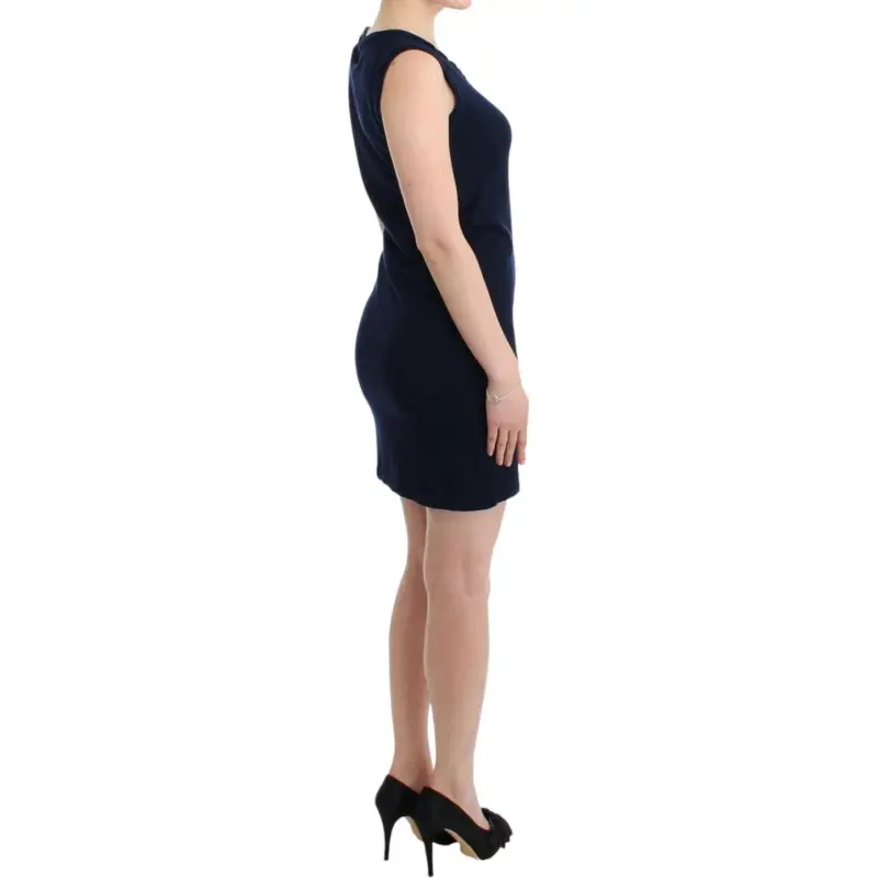 JOHN GALLIANO Sleeveless Dress Women's Blue-3