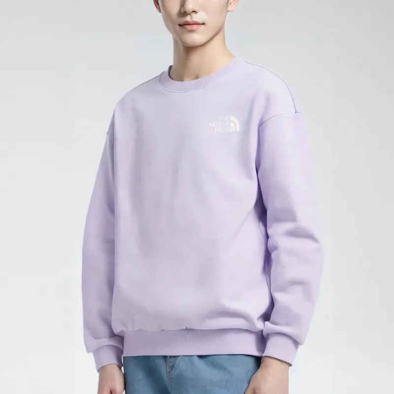 THE NORTH FACE Cotton Essential Sweatshirts Lilac Unisex Korea Version-2