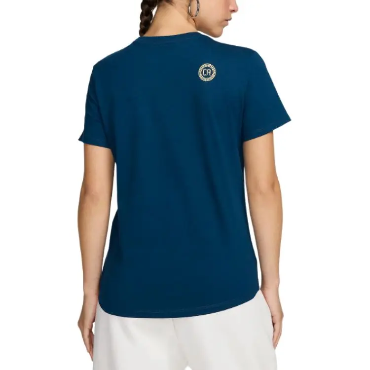 Nike Club América T-Shirt Women's Embroidered Straw Blue-1