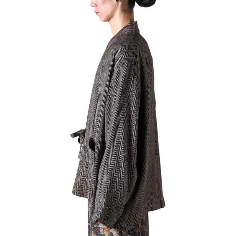 UMA WANG Tie Fastened V Neck Jacket-3