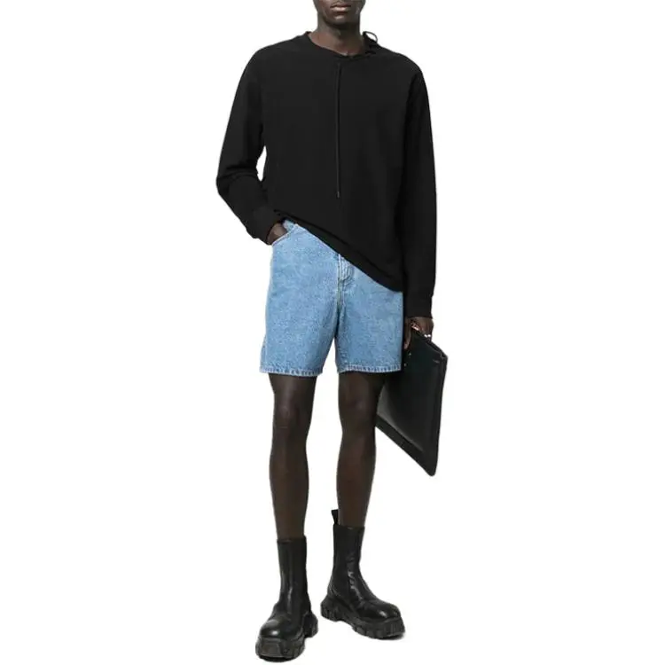 BALMAIN Straight leg Denim Shorts-1