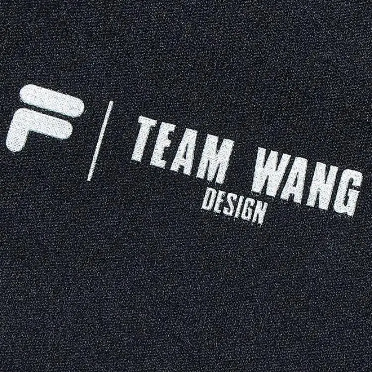 FILA FUSION x TEAM WANG Knitted Sports Pants Women's Jet Black-4