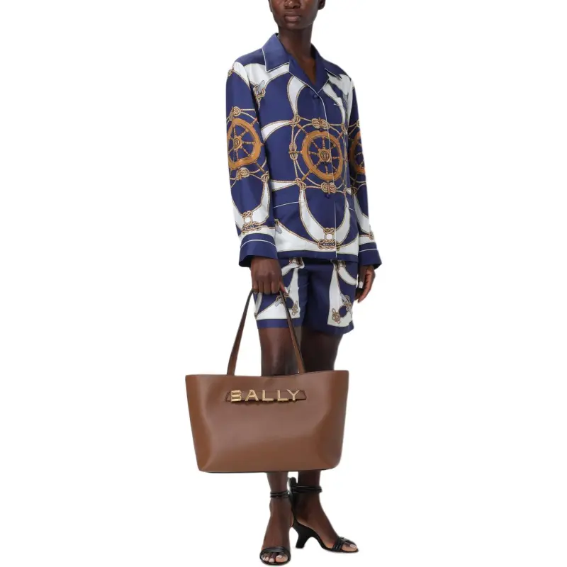 BALLY Graphic Printed Button Up Shirt-3