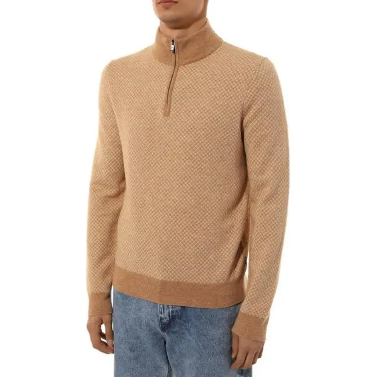 HUGO BOSS Eltorino Half Zip Knitted Jumper-3