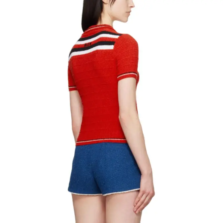 MSGM Polo Shirts Women's Red-1