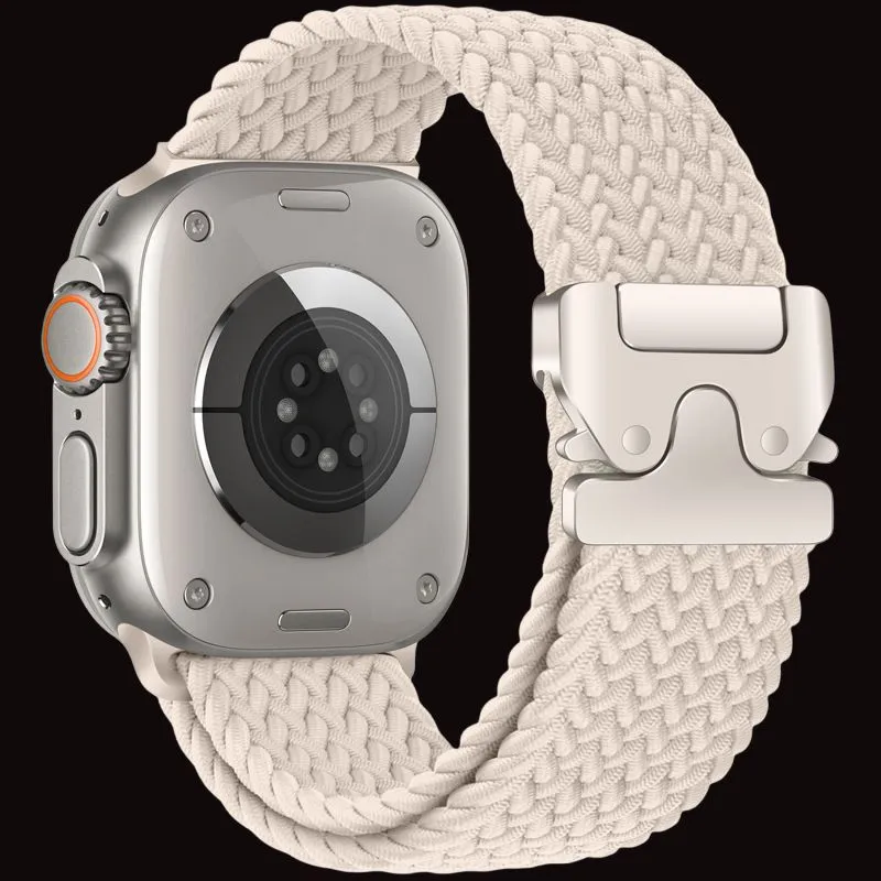 MSSM IWatch S10/S9/8/7/6 Generation/5/SE/ultra Apple Compatibility Watch Band 180mm 46 Watch Dial Nylon Material-6