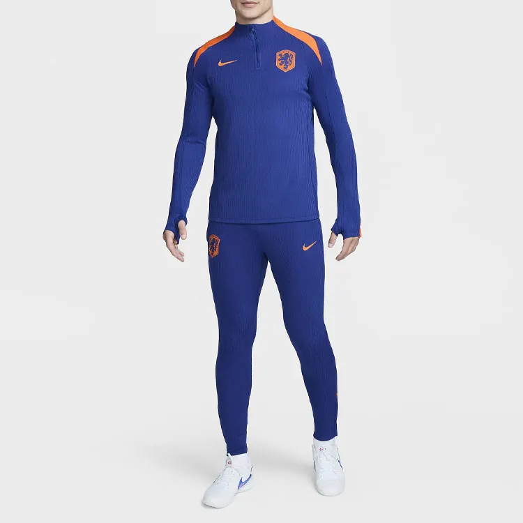 Nike Netherlands Strike Elite Soccer Jerseys Men's Dark Royal Blue/Safety Orange/Safety Orange-2
