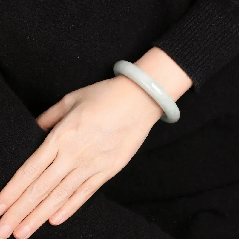 TAMINA Glutinous Jade Jadeite Bangles Women's-4
