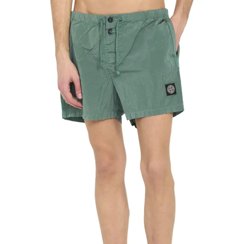 STONE ISLAND Casual Shorts Men Green-2