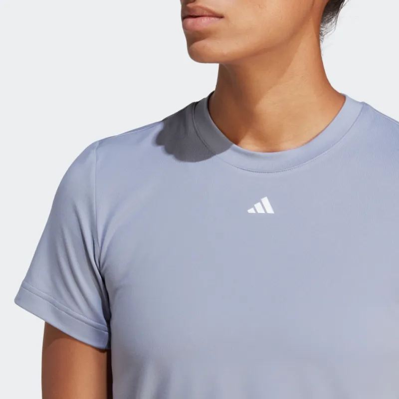 Adidas T Shirt Women's Silver Gray Violet-4