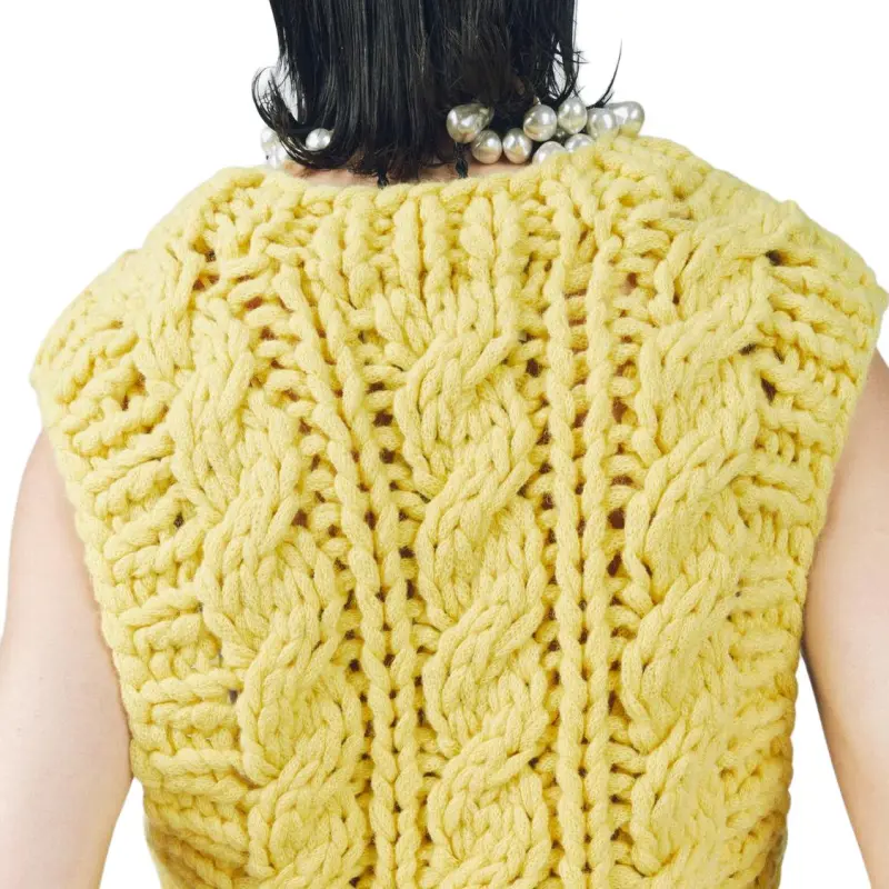 ZARA Tank Tops Women's Yellow-4