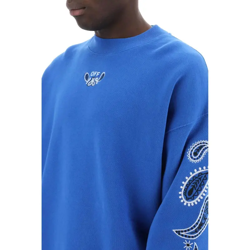 OFF WHITE Bandana Arrow Crewneck Sweatshirt-4