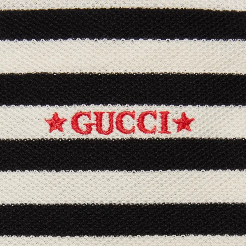 GUCCI Polo Shirts Men Black-5