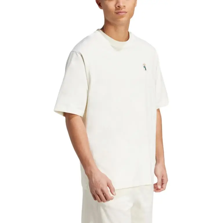 Adidas SS25 DOG SOCK PATCH GRAPHIC T SHIRT T Shirt Men's Jade White-2