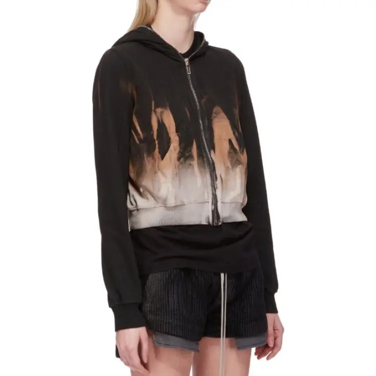 Rick Owens DRKSHDW Small Gimp Hoodie 'Black/Terra'-2