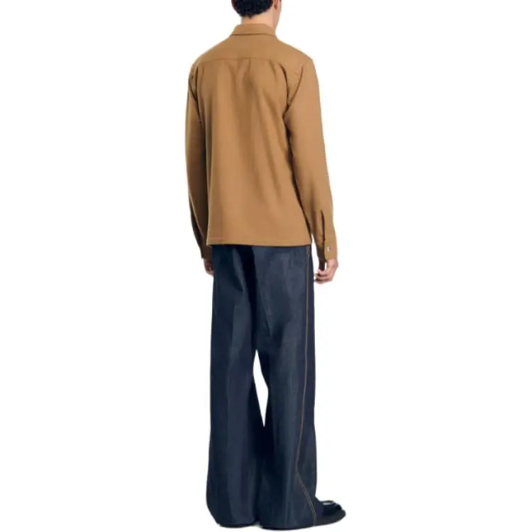 Sandro Felted finish Shirt Jacket-2