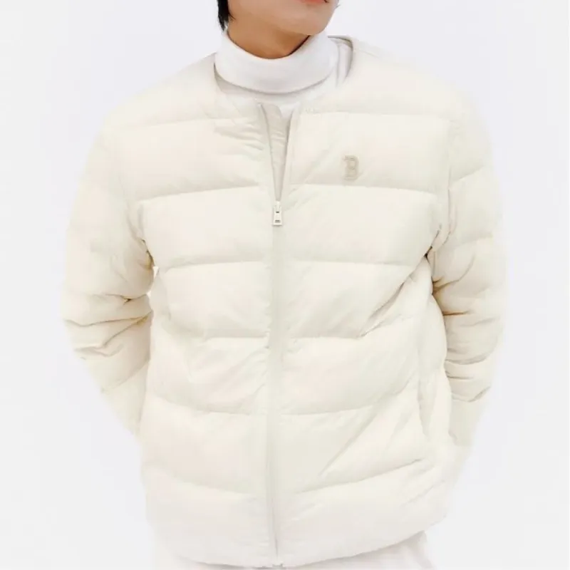 MLB Boston Red Sox Down Jackets Unisex Ecru-2