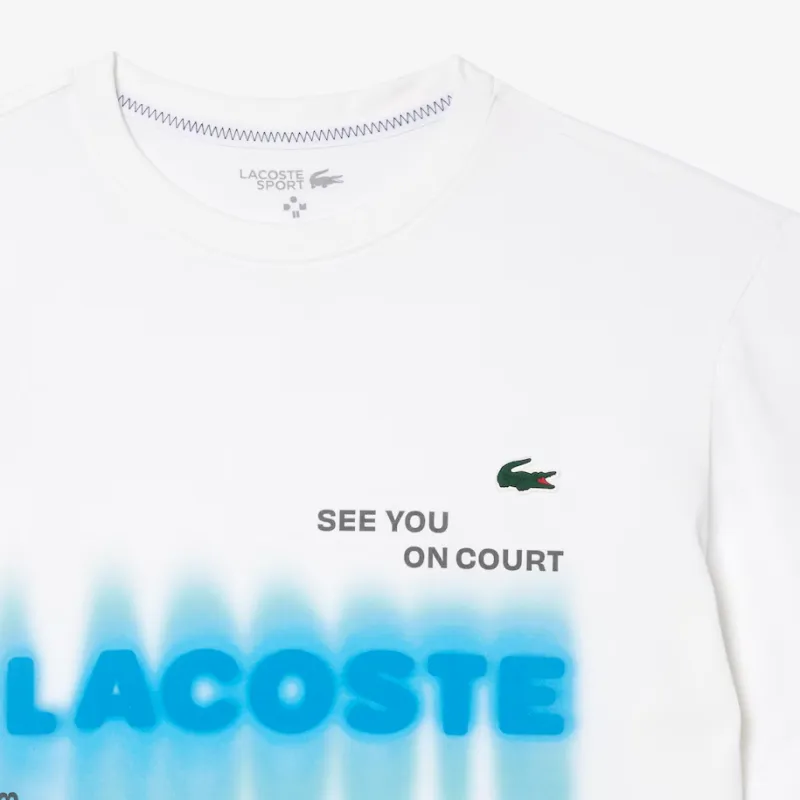 LACOSTE x DANNIER·MEIDEWEIJIEFU,LIANMINGKUAN T Shirt Men's White-3