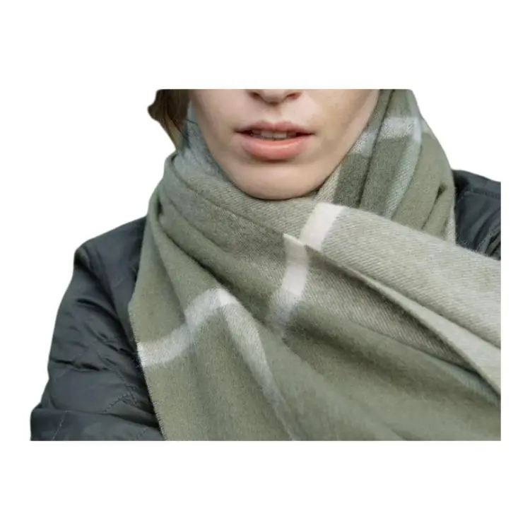 BARBOUR Rosefield Tartan Frayed Edege Scarf-4