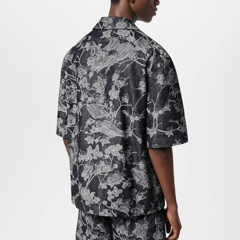 LOUIS VUITTON Short Sleeved Denim Shirt-4