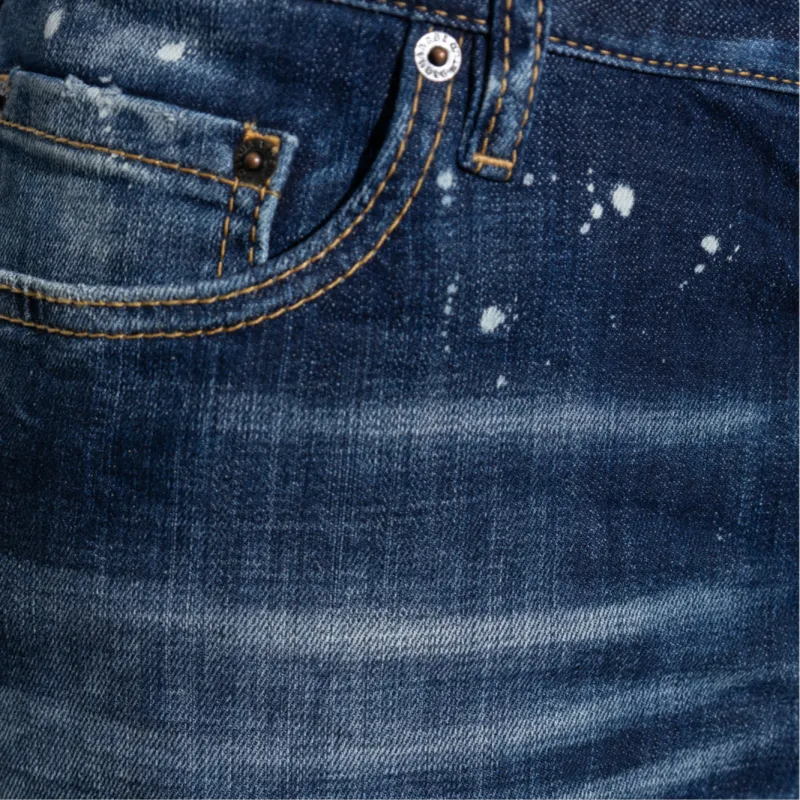 DSQUARED 2 Paint Splash Detailed Distressed Jeans-6