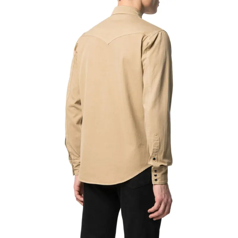 SAINT LAURENT Denim Western Shirt-4