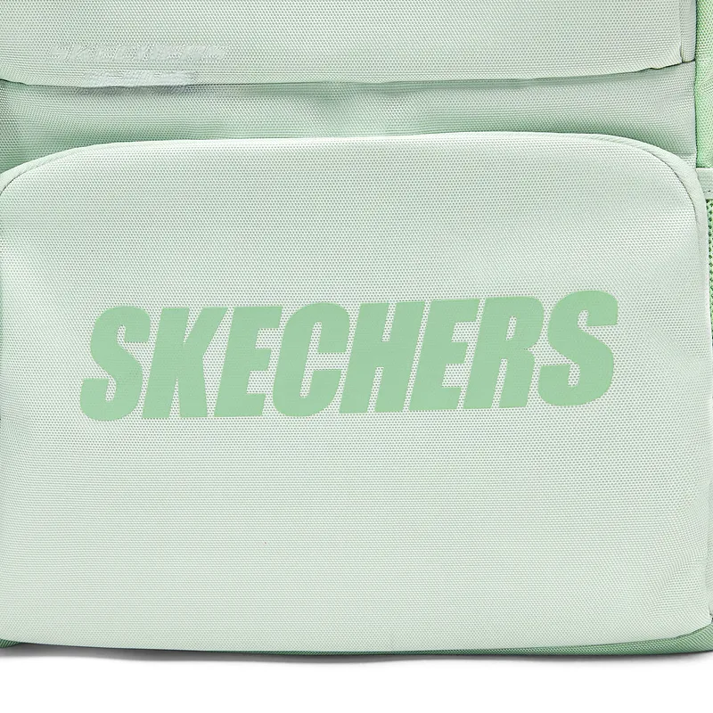 Skechers Fabric Backpack Medium Size Unisex Sapphire Green & Clear Green-3
