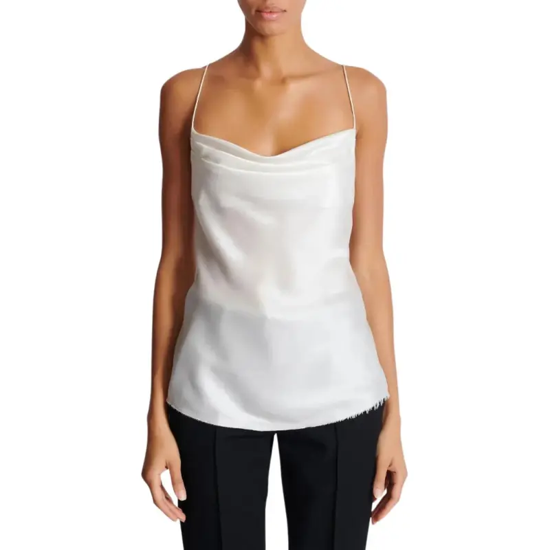 BALMAIN Draped Satin Top-1